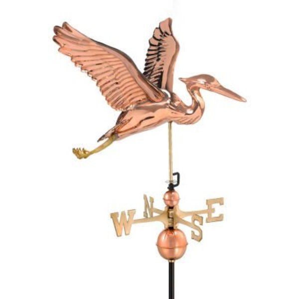 Good Directions Good Directions Blue Heron Weathervane, Polished Copper 9606P